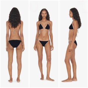 Burberry Check Detail Triangle Bikini Set S